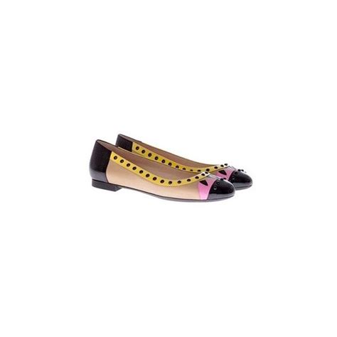 fendi flats polyvore